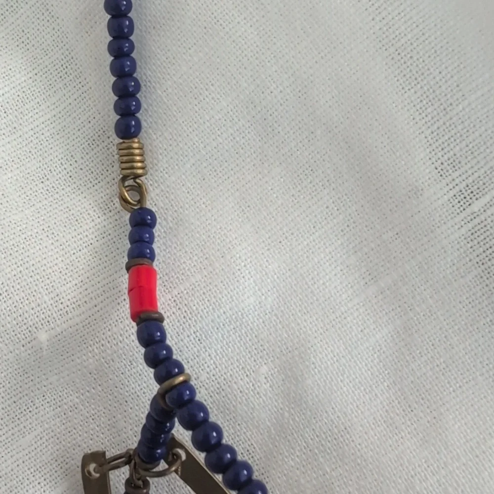 Vintage African Beaded Necklace - Picture 9 of 10